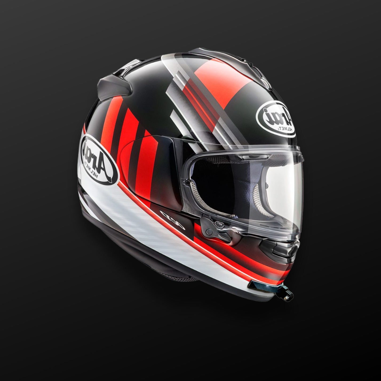 arai dt x helmet MotoRadds FLEX Slim Universal Flexible Bendable Helmet Chin Mount Raven Black