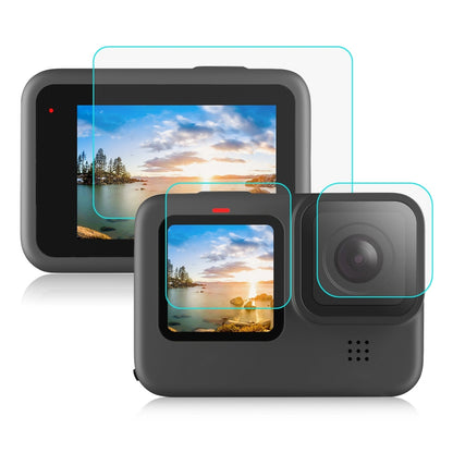 GoPro Hero Black 9/10/11/12 Tempered Glass Protector for Lens and LCD Display