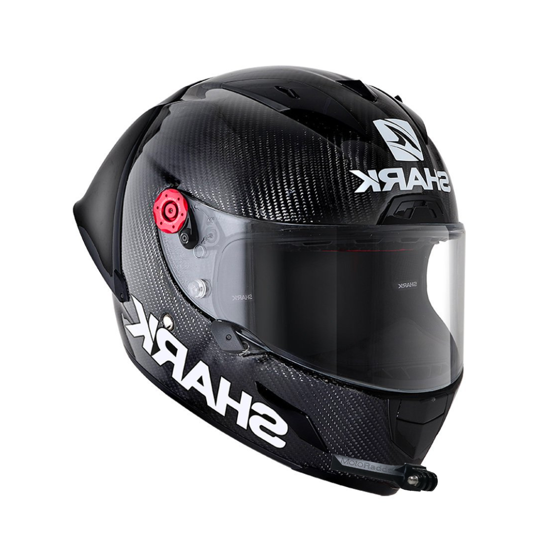 go pro helmet motorcycle MotoRadds FLEX Slim Universal Flexible Bendable Helmet Chin Mount Raven Black