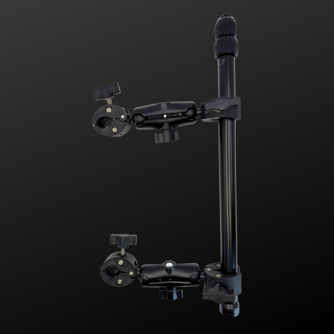Hyper-Stable Dual-Point 360º Extendable Selfie Stick for Motorcycles