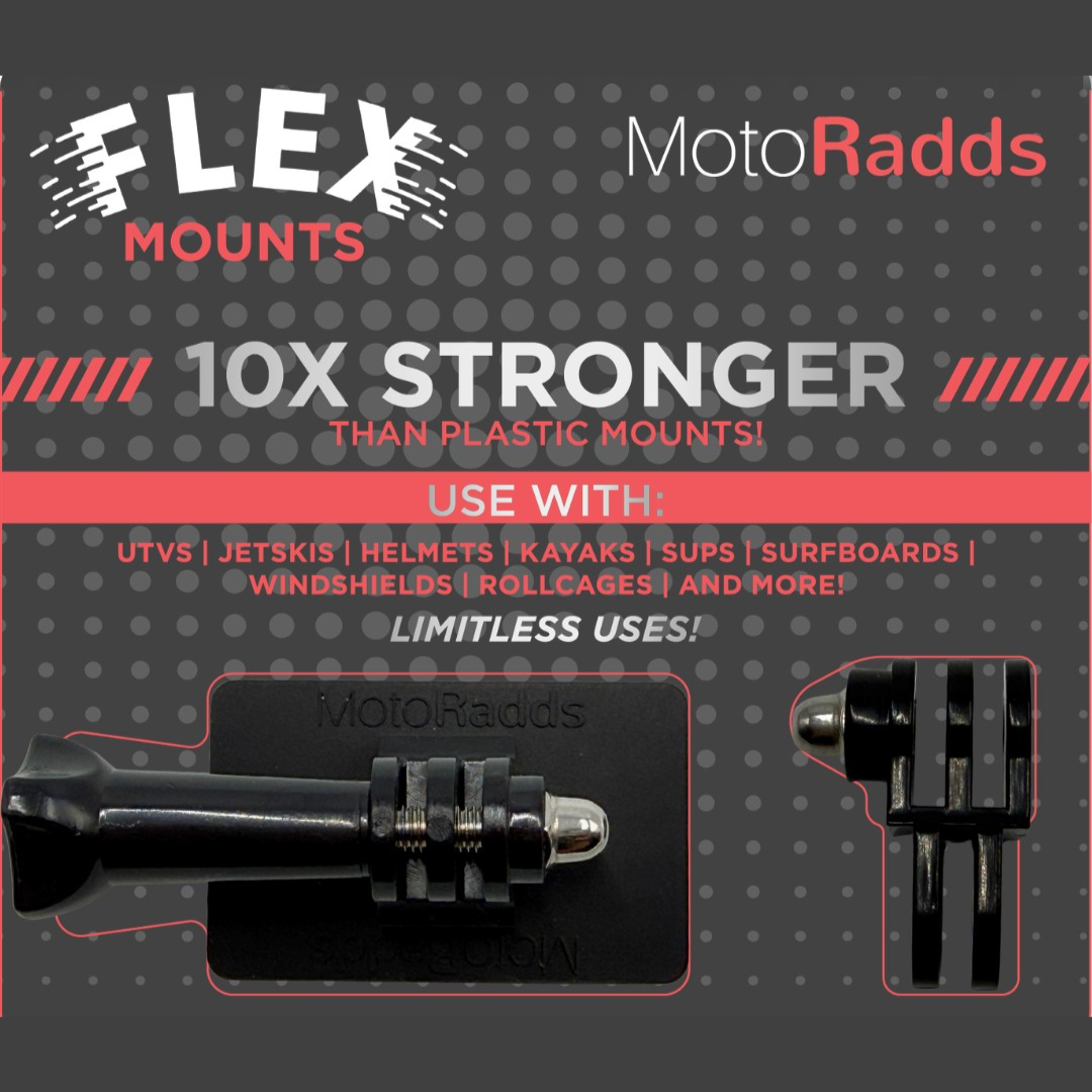 FLEX Classic Universal Flexible Action Camera Mount – MotoRadds
