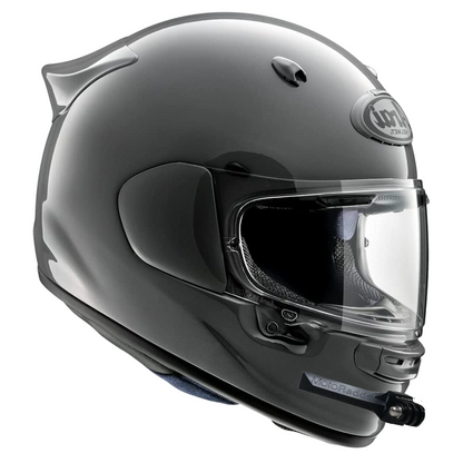 GoPro helmet chin mount for ARAI Astro GX, front side angle view