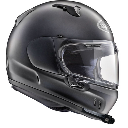 GoPro helmet chin mount for ARAI Renegade V, front side angle view