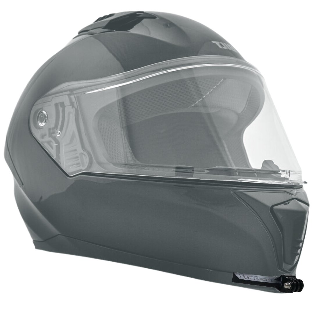 GoPro helmet chin mount for BILT Vertex, front side angle view