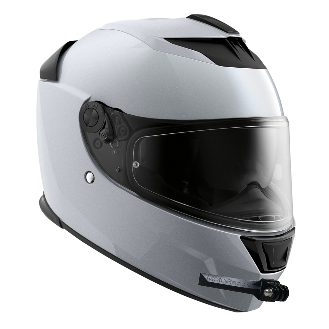 GoPro helmet chin mount for BMW Street X, front side angle view