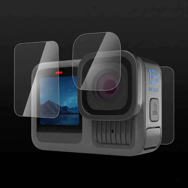 Tempered Glass Screen and Lens Protector for GoPro Hero Black 13