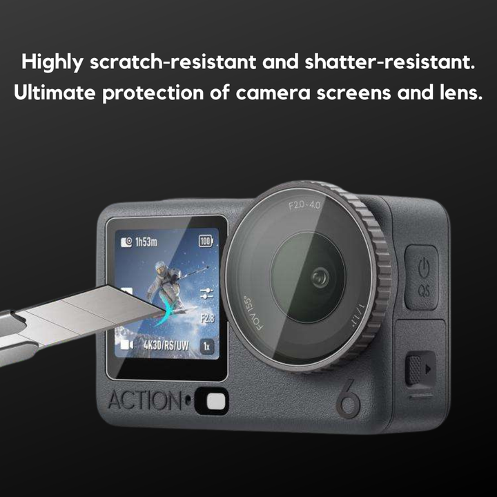 Tempered Glass Screen Protector for DJI Osmo Action 6