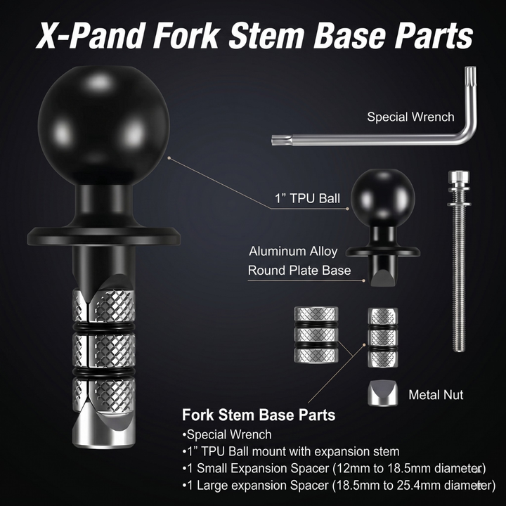 X-Pand Mount - Fork Stem, Axle, and Bar End Camera Mount