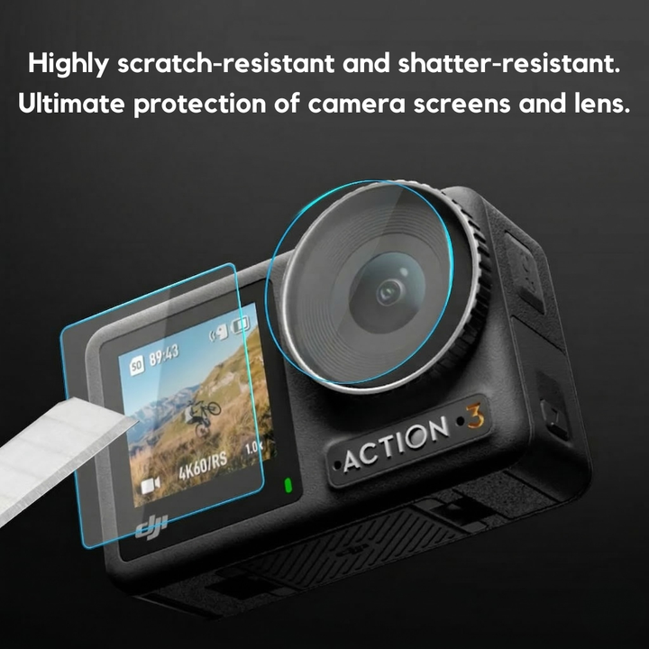Tempered Glass Screen Protector for DJI Osmo Action 3