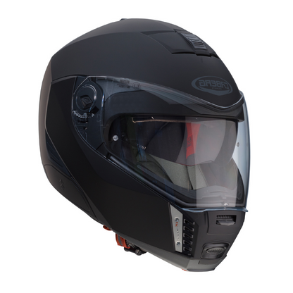 GoPro helmet chin mount for CABERG Sintesi, front side angle view