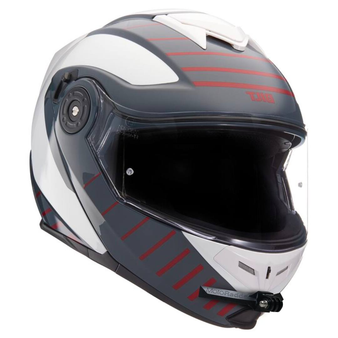 Flex chin mount on front of BILT modular helmet