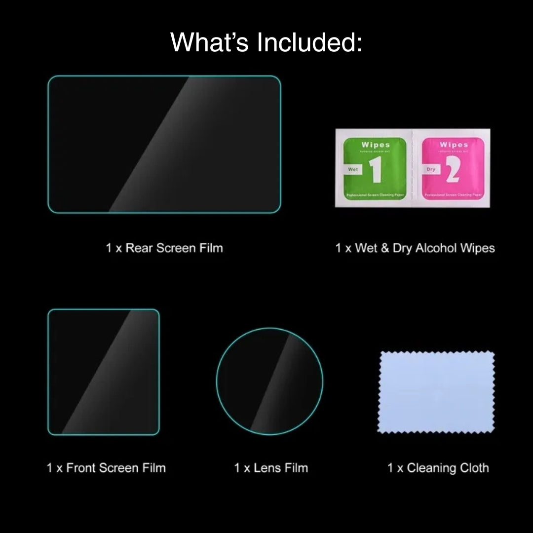 Tempered Glass Screen and Lens Protector for DJI Osmo Action 4
