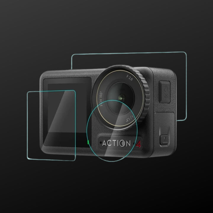 Tempered Glass Screen and Lens Protector for DJI Osmo Action 4