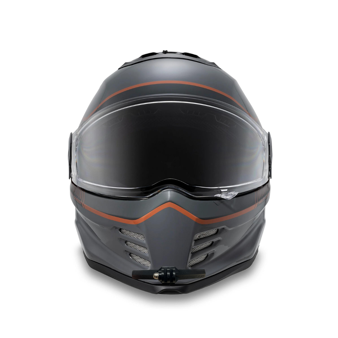 GoPro helmet chin mount for Harley Davidson Division X15, front angle view
