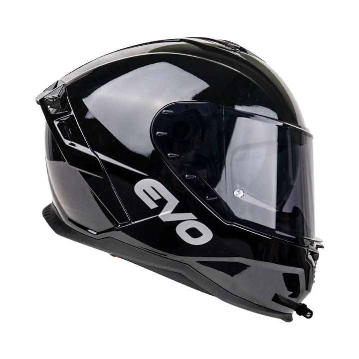 GoPro helmet chin mount for EVO SR-09, front side angle view