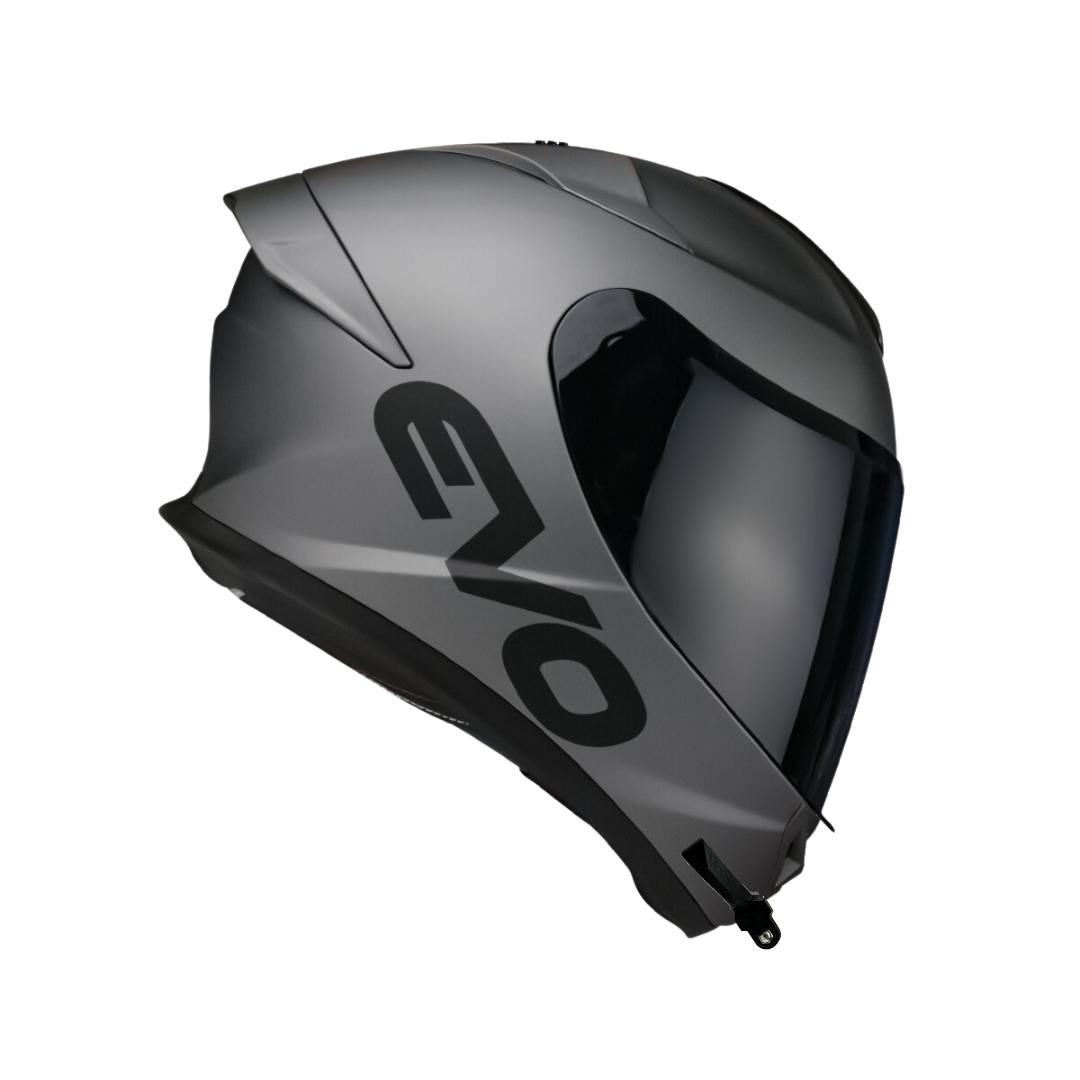 GoPro helmet chin mount for EVO SVX-02, front side angle view