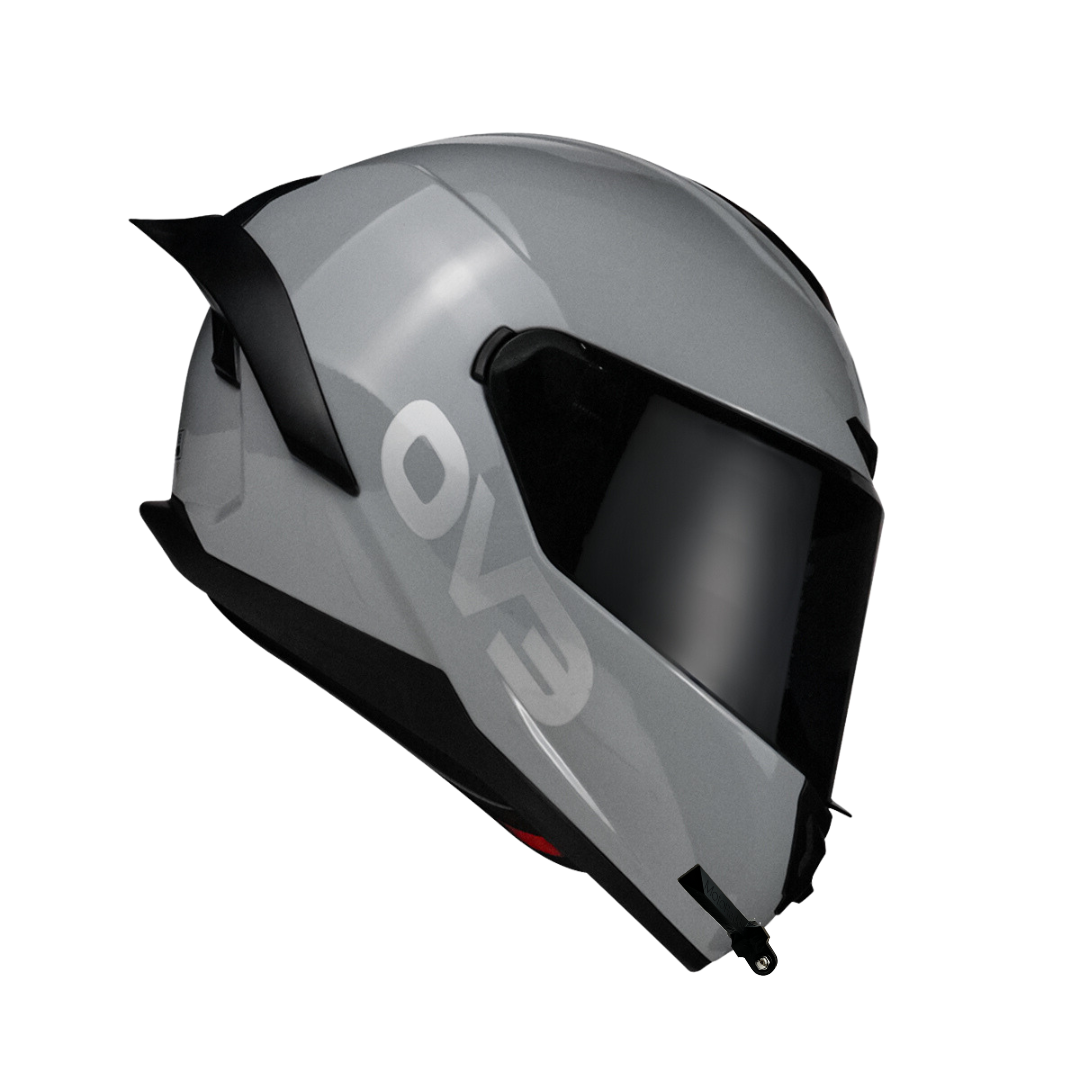 GoPro helmet chin mount for EVO VXR-03, front side angle view