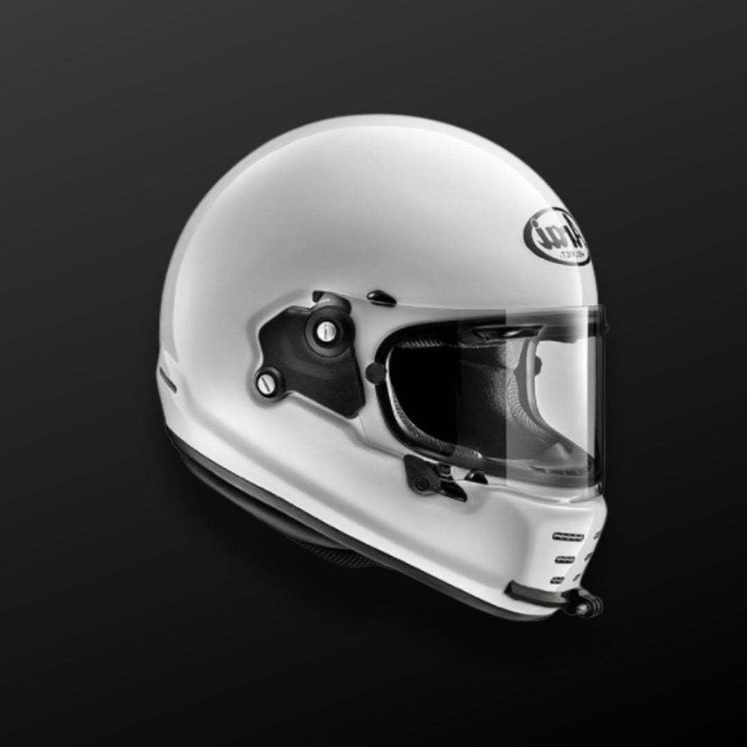 arai concept x helmet FLEX Slim Universal Flexible Motorcycle Helmet Chin Mount Ghost White