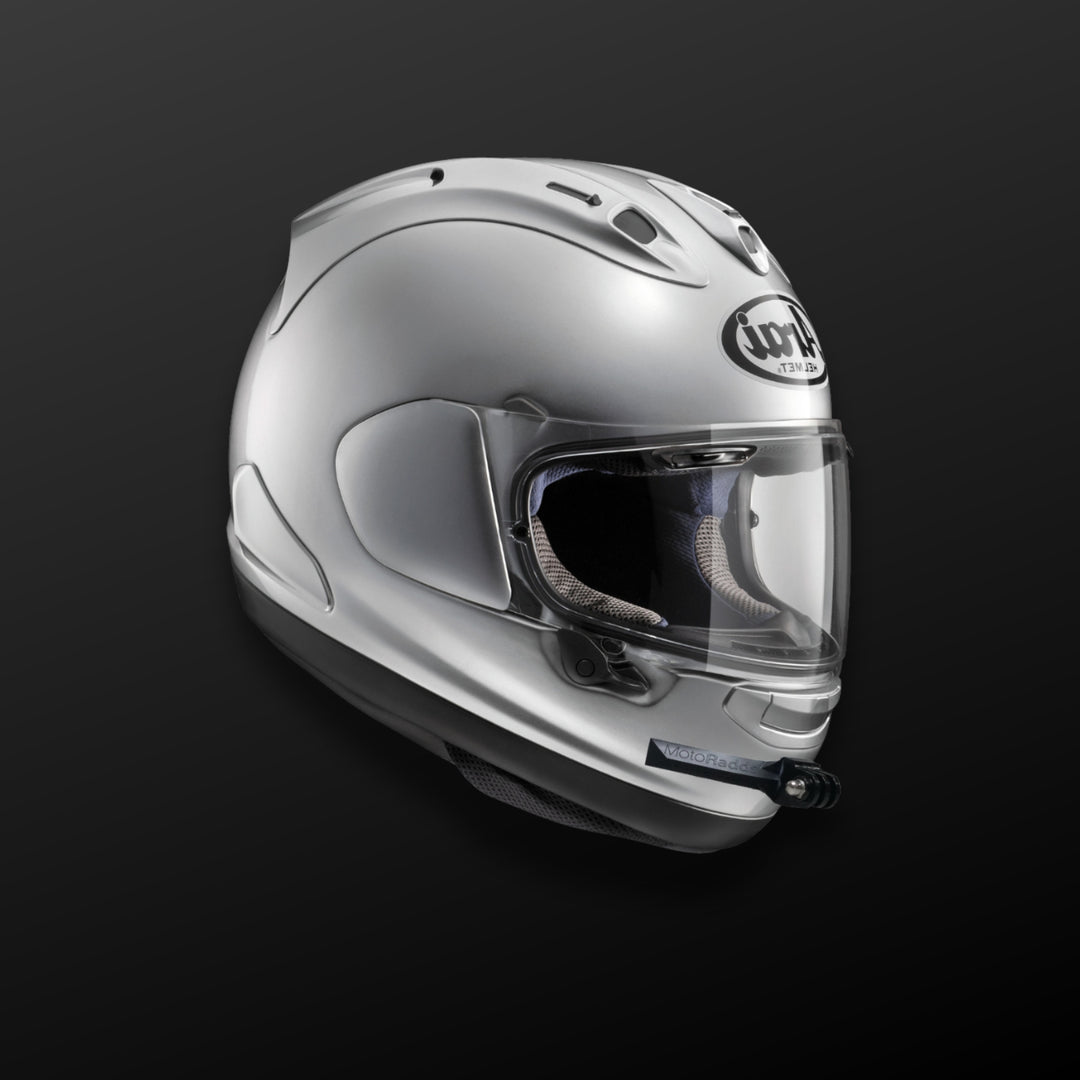 arai corsair-x helmet FLEX Slim Universal Flexible Motorcycle Helmet Chin Mount Ghost White