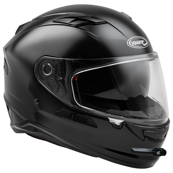GoPro helmet chin mount for GMAX FF-98, front side angle view