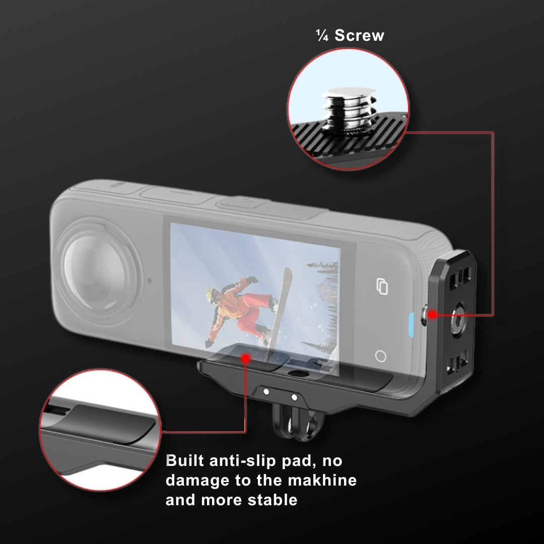 Horizontal and Vertical Quick Release L Bracket for Insta360 X4