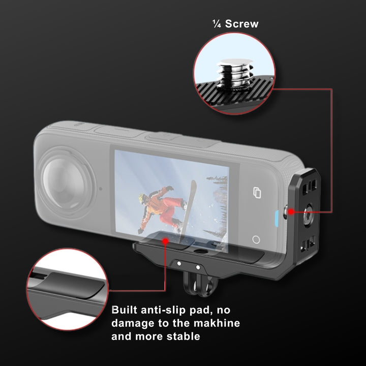 Horizontal and Vertical Quick Release L Bracket for Insta360 X4