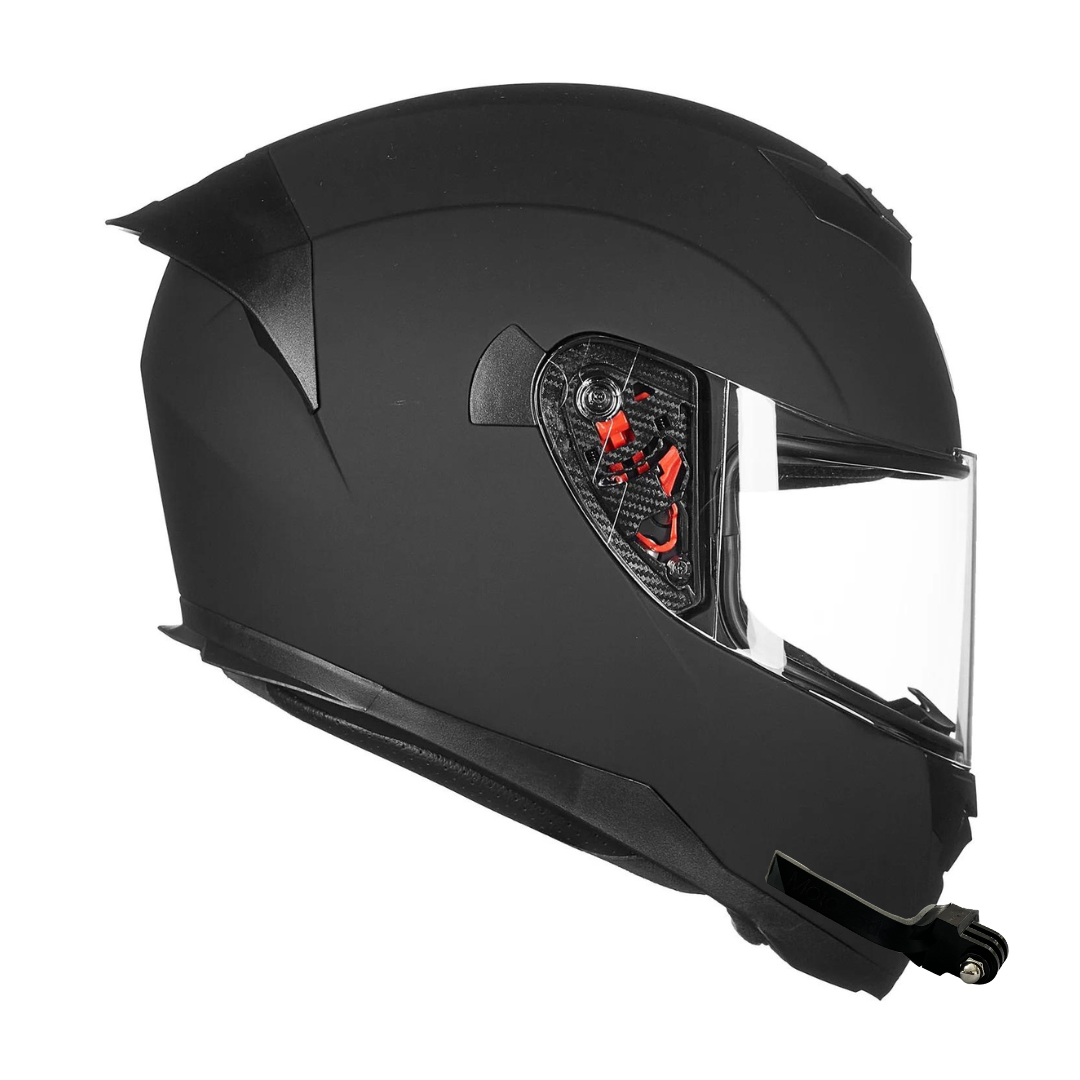 GoPro helmet chin mount for ILM Model 317, front side angle view