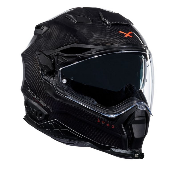 GoPro helmet chin mount for NEXX X.WST2, front side angle view