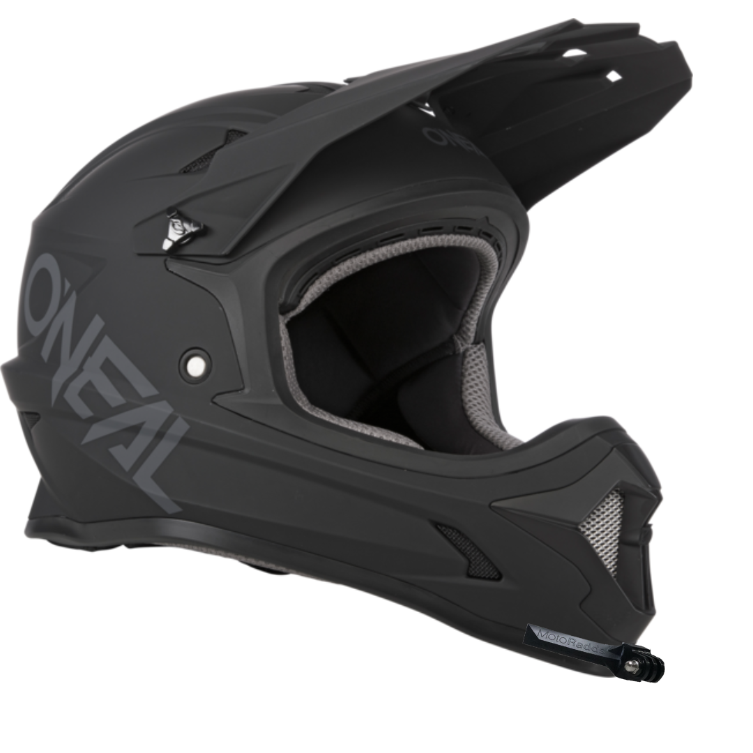 GoPro helmet chin mount for O'NEAL Sonus, front side angle view