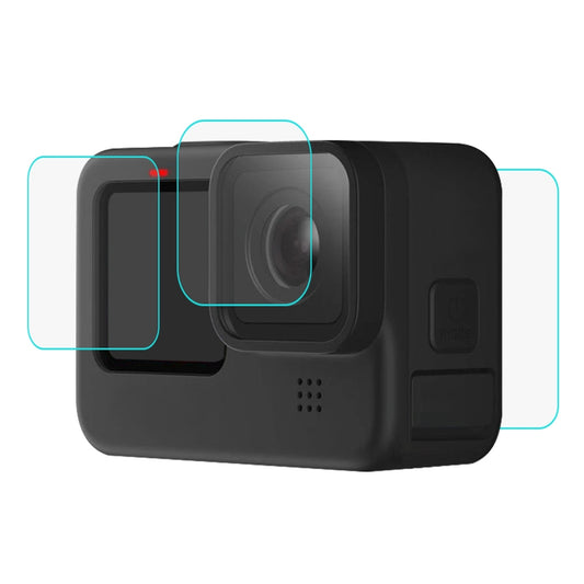 GoPro Hero Black 9/10/11/12 Tempered Glass Protector for Lens and LCD Display
