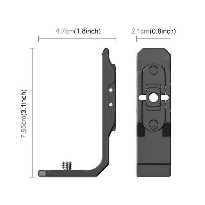 Horizontal and Vertical Quick Release L Bracket for Insta360 X4