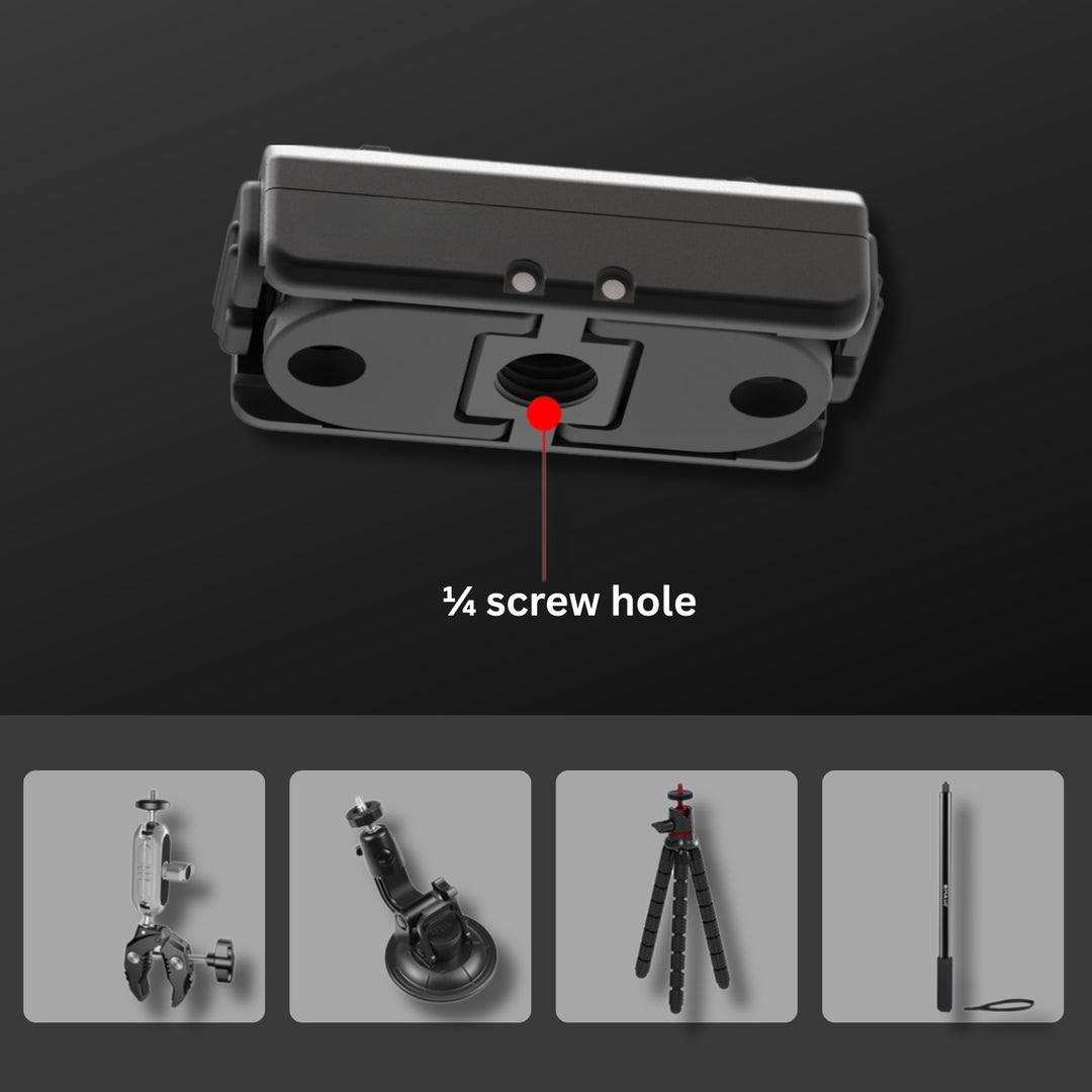 Quick Release Magnetic Base Mount for Insta360 Ace Pro/X4 (Black)