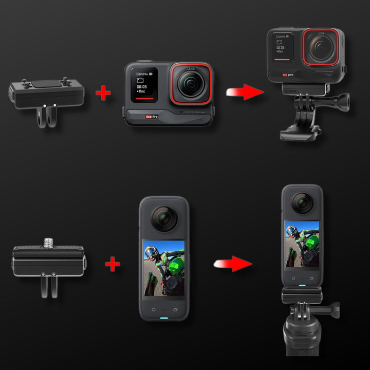 Quick Release Magnetic Base Mount for Insta360 Ace Pro/X4 (Black)
