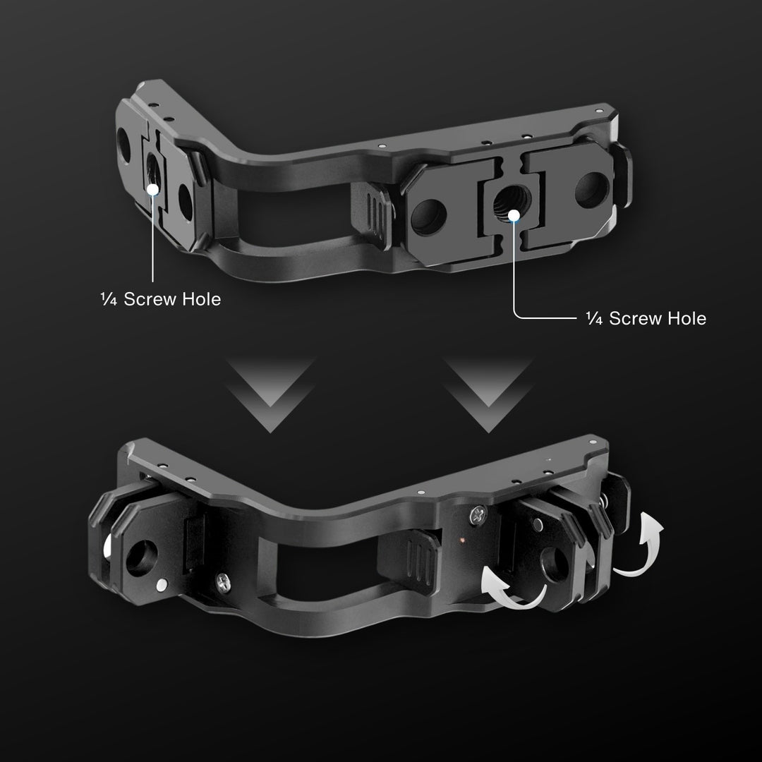 Vertical Quick Release L Bracket for DJI Osmo Action 4/5 Pro