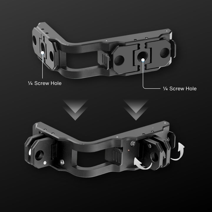 Vertical Quick Release L Bracket for DJI Osmo Action 4/5 Pro