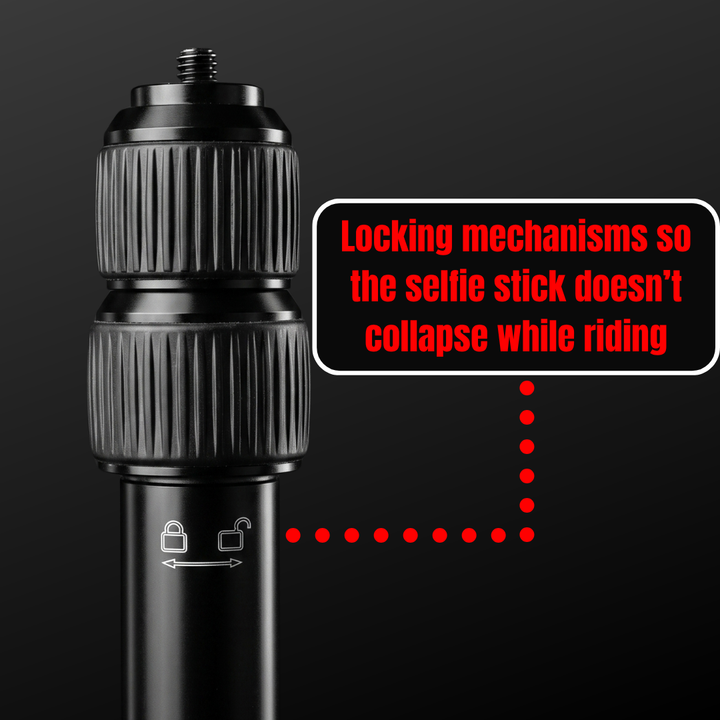 RockLock Bolt-On Selfie Stick Mount for Motorcycles
