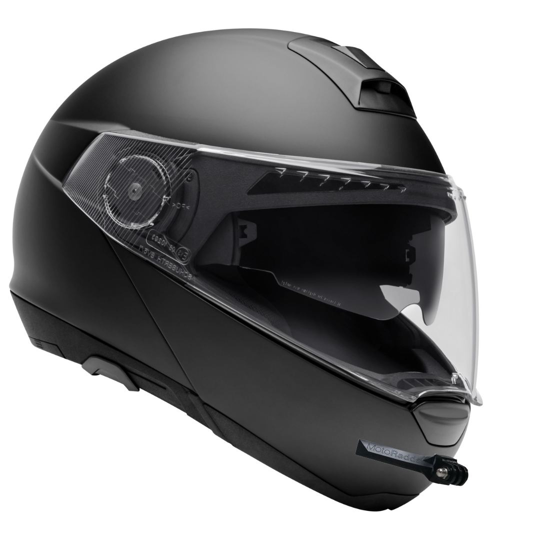 GoPro helmet chin mount for SCHUBERTH C4, front side angle view