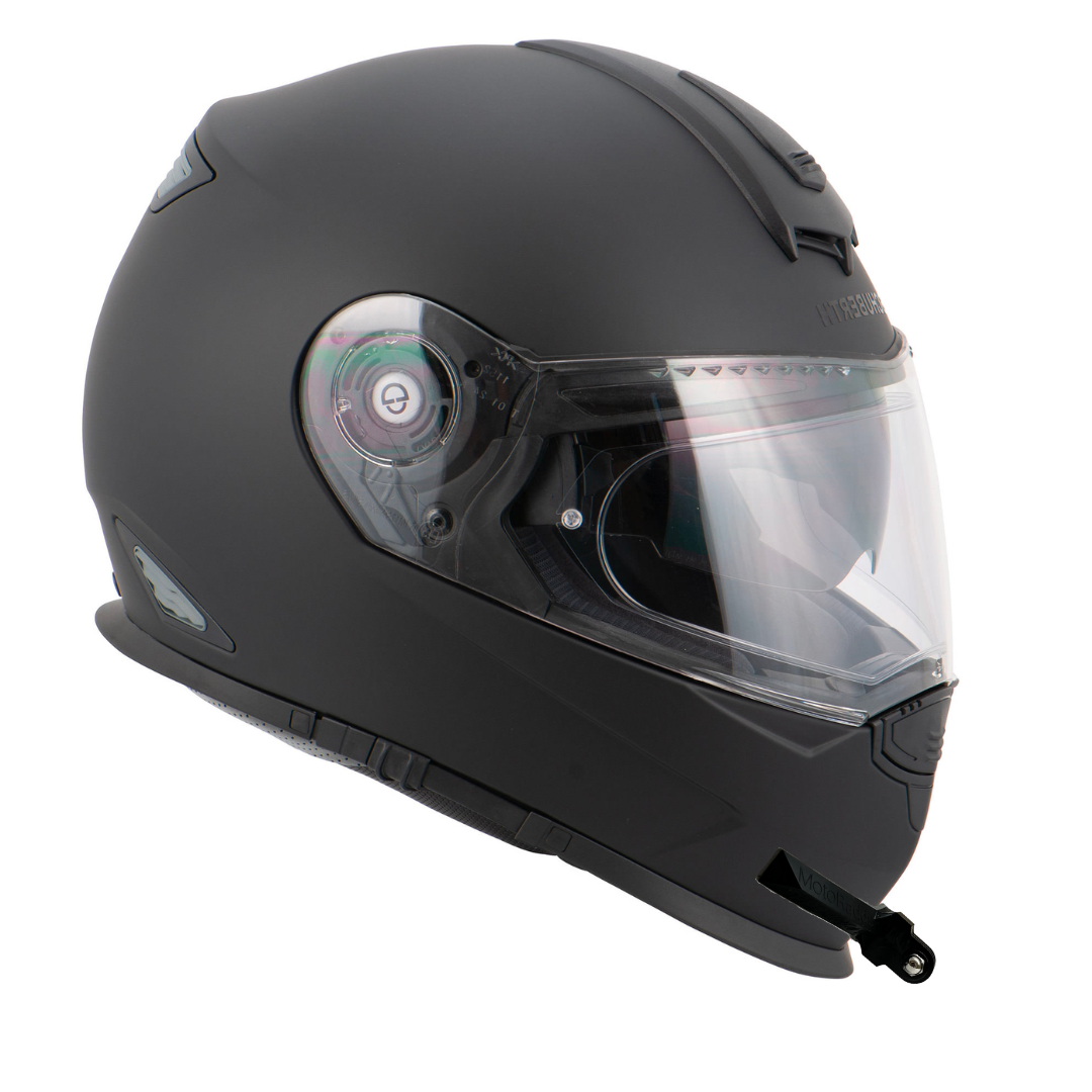 GoPro helmet chin mount for SCHUBERTH S2, front side angle view