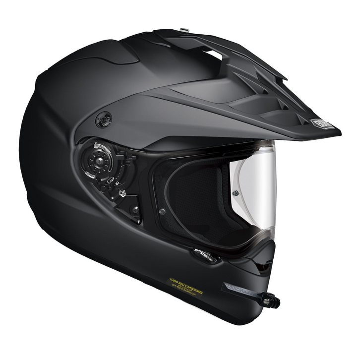 GoPro helmet chin mount for SHOEI HORNET X2, front side angle view