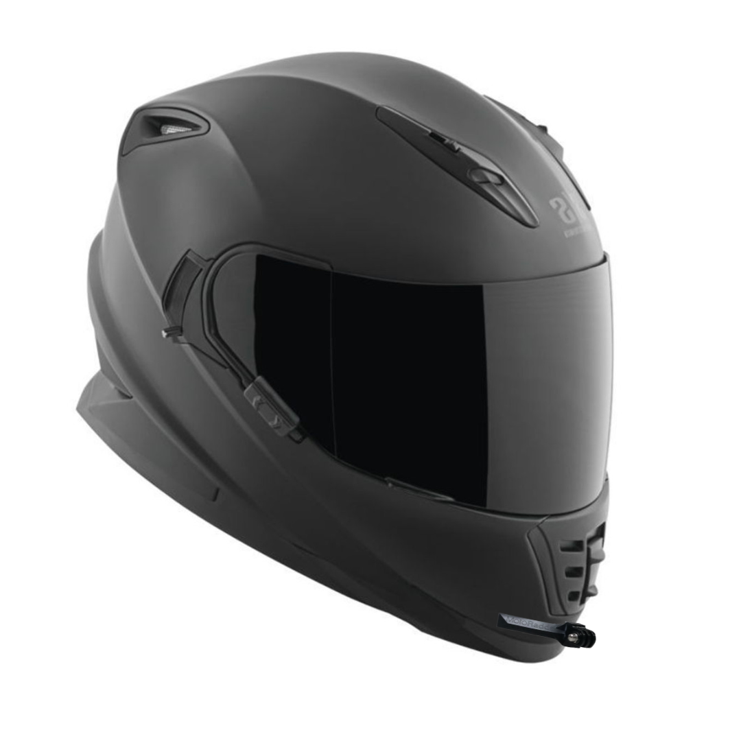 GoPro helmet chin mount for SPEED AND STRENGTH SS1600, front side angle view