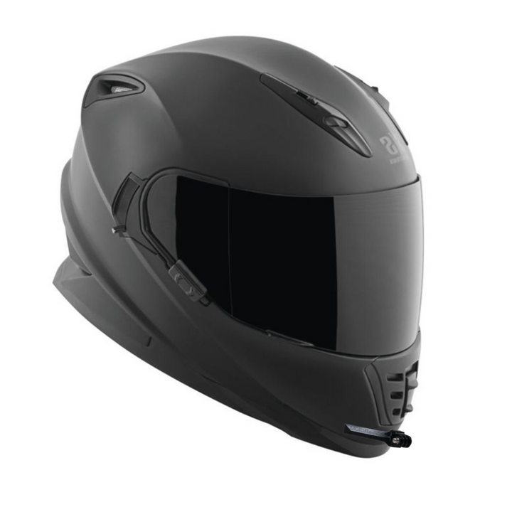 GoPro helmet chin mount for SPEED AND STRENGTH SS1600, front side angle view