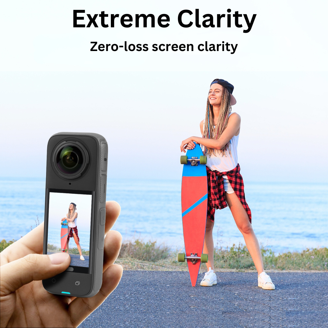 Curved Tempered Glass Screen Protector Film for Insta360 X4