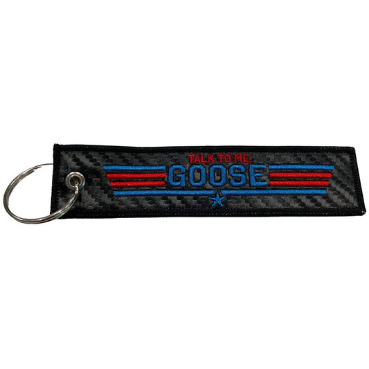 "Talk to Me Goose" keychain for autos, trucks, planes, cars, motorcycles