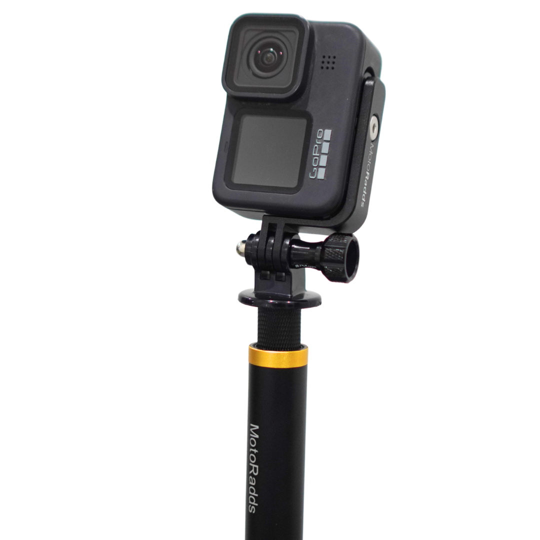 MotoRadds Vertical 90º Mounting Bracket for GoPro on Selfie Stick
