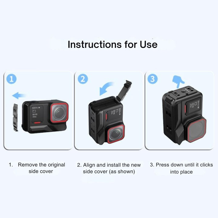 Vertical Quick Release Side Mount Door for Insta360 Ace Pro 2