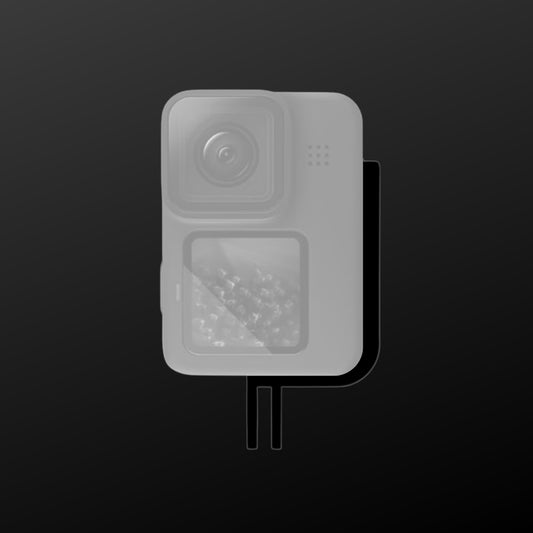 Codo de soporte de montaje vertical de 90 grados de perfil ultrabajo de aluminio para GoPro Hero 9/10/11/12 [Reversible]