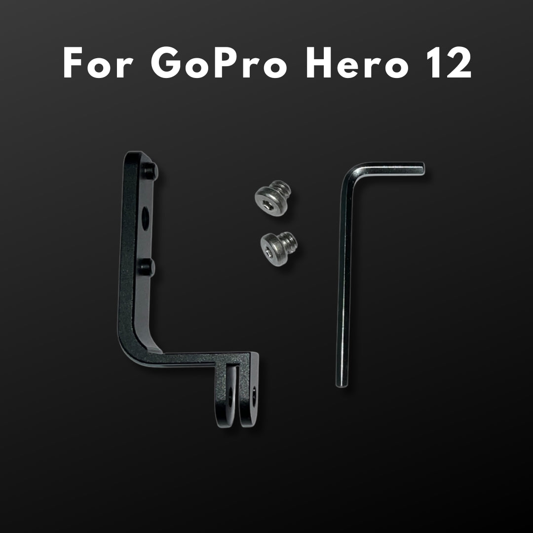 Codo de soporte de montaje vertical de 90 grados de perfil ultrabajo de aluminio para GoPro Hero 9/10/11/12 [Reversible]