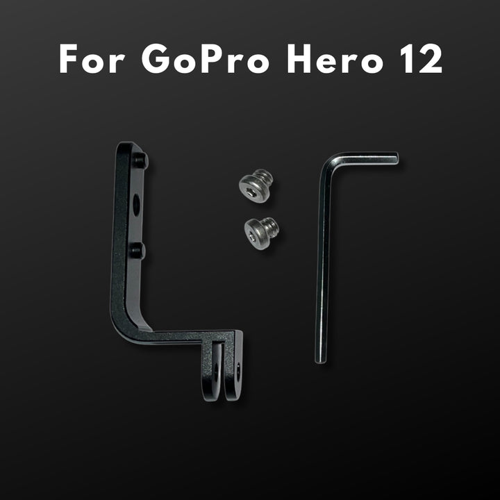 Codo de soporte de montaje vertical de 90 grados de perfil ultrabajo de aluminio para GoPro Hero 9/10/11/12 [Reversible]