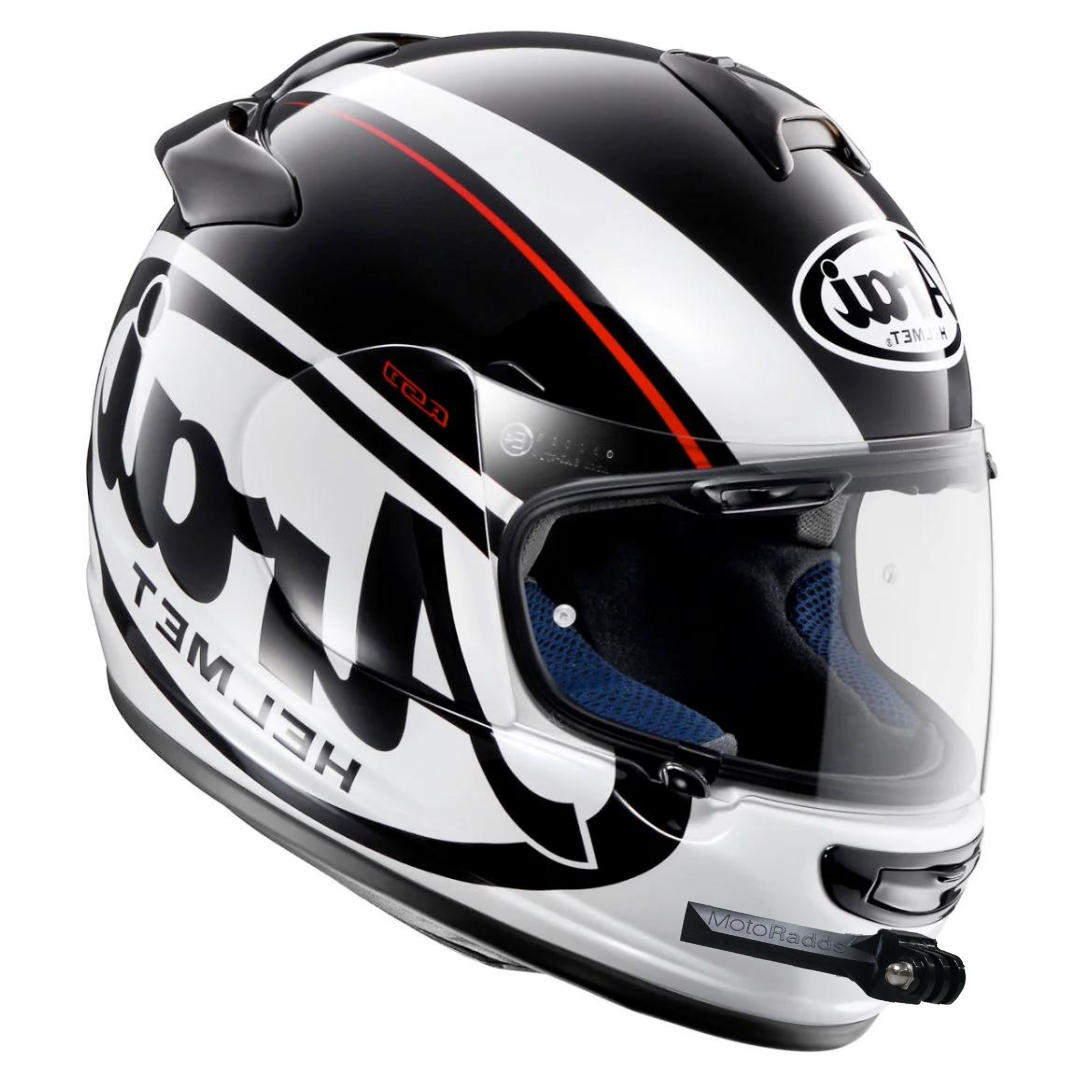 GoPro helmet chin mount for Arai Chaser V, front side angle view