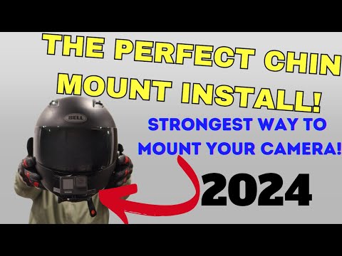 MotoRadds flexible helmet chin mount install video 
